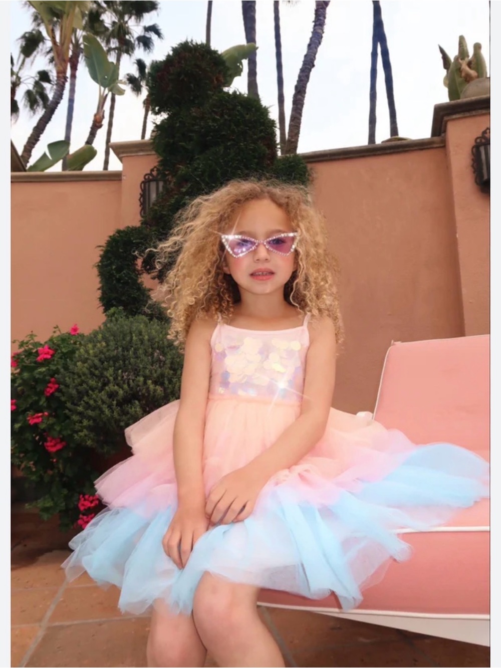 Lola + The Boys Sequin and Ombré Tutu Dress - Size 4 - Picture 7 of 7